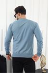 Erkek Kompakt Pamuklu Slim Fit Sweatshirt
