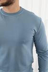 Erkek Kompakt Pamuklu Slim Fit Sweatshirt