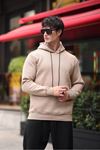 Üç İplik Şardonlu Kanguru Cep Sweatshirt