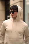 Üç İplik Şardonlu Kanguru Cep Sweatshirt