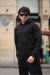 Üç İplik Şardonlu Kanguru Cep Sweatshirt