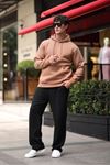 Üç İplik Şardonlu Kanguru Cep Sweatshirt