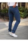 Erkek Yüksel Bel Bol Kesim Boru Paça Kot Pantolon Regular Fit Jean
