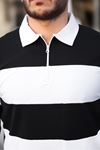 Çift Renkli Fermuarlı Sweatshirt
