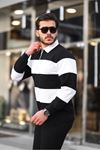 Çift Renkli Fermuarlı Sweatshirt