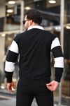 Çift Renkli Fermuarlı Sweatshirt