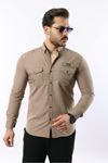 Erkek Çift Cep Paraşüt Kumaş Gömlek
