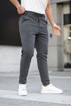 Erkek Dokuma Lastikli Jogger Pantolon