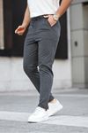 Erkek Dokuma Lastikli Jogger Pantolon