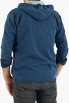 Erkek Slim Fit Dar Kalıp Kapüşonlu Kot Gömlek