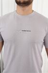 Kendinden Desenli Baskılı T-Shirt