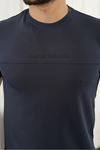 Şerit Detaylı Baskılı T-Shirt