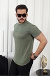 Şerit Detaylı Baskılı T-Shirt