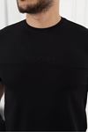 Şerit Detaylı Baskılı T-Shirt