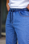 Erkek Baggy Rahat Kalıp Bel Lastikli Pantolon