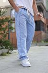 Erkek Baggy Rahat Kalıp Bel Lastikli Pantolon