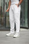 Keten Bağcıklı Jogger Pantolon