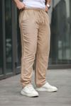 Keten Bağcıklı Jogger Pantolon