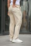 Keten Bağcıklı Jogger Pantolon