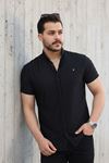 Erkek Kısa Kollu Slim Fit Yazlık Basic Şık Gömlek