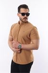 Erkek Kısa Kollu Slim Fit Yazlık Basic Şık Gömlek