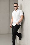 Erkek Kısa Kollu Slim Fit Yazlık Basic Şık Gömlek