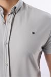 Erkek Kısa Kollu Slim Fit Yazlık Basic Şık Gömlek