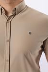 Erkek Kısa Kollu Slim Fit Yazlık Basic Şık Gömlek