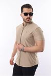 Erkek Kısa Kollu Slim Fit Yazlık Basic Şık Gömlek