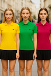 Kadın 3 Lü Paket Arma Kısa Kol Dar Polo Yaka Tişört