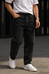 Erkek Günlük Premium Siyah Baggy Pantolon