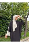 Kadın Trend Basic Uzun Kollu Siyah Namaz Elbisesi