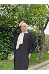 Kadın Trend Basic Uzun Kollu Siyah Namaz Elbisesi