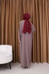 Kadın Trend Basic Uzun Kollu Pembe Namaz Elbisesi