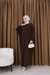 Kadın Trend Basic Uzun Kollu K.Kahve Namaz Elbisesi
