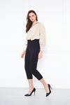 Kadın Trend Balon Kol Oversize Krem Şık Bluz Gömlek