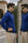 Erkek Premium Comfort Basic Nubuk Süet Lacivert Ceket