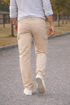 Erkek Premium Comfort Bej Kargo Baggy Pantolon
