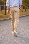 Erkek Premium Comfort Taş Kargo Baggy Pantolon