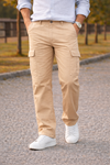 Erkek Premium Comfort Taş Kargo Baggy Pantolon