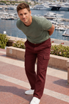 Erkek Relax Fit Kiremit Baggy Kargo Pantolon