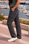 Erkek Relax Fit Antrasit Baggy Kargo Pantolon