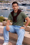 Erkek Relax Fit B.Mavi Baggy Kargo Pantolon