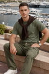 Erkek Relax Fit Haki Baggy Kargo Pantolon
