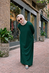 Kadın Premium Comfort Uzun Yeşil Namaz Elbisesi