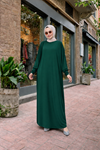 Kadın Premium Comfort Uzun Yeşil Namaz Elbisesi