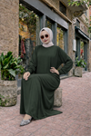 Kadın Premium Comfort Uzun Haki Namaz Elbisesi