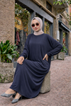 Kadın Premium Comfort Uzun Füme Namaz Elbisesi