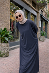 Kadın Premium Comfort Uzun Füme Namaz Elbisesi