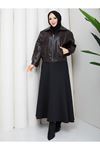 Kadın Trend Premium Mevsimlik Bomber Kahve Deri Ceket